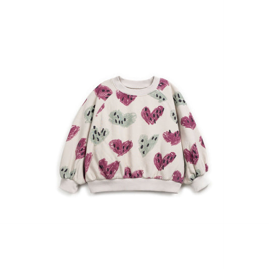 Sudadera Estampado Corazones – Play Up