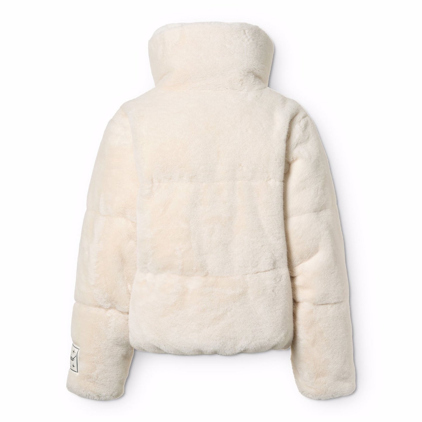 Chaqueta Acolchada de Pelo Sintético Blanco | MOLO