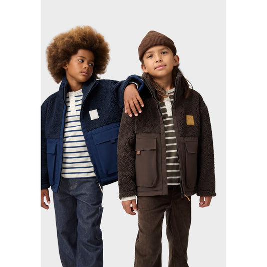 Chaqueta Teddy Fleece Marrón – Molo