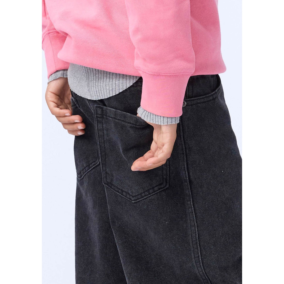 Pantalón Vaquero Wide Fit Negro – MOLO