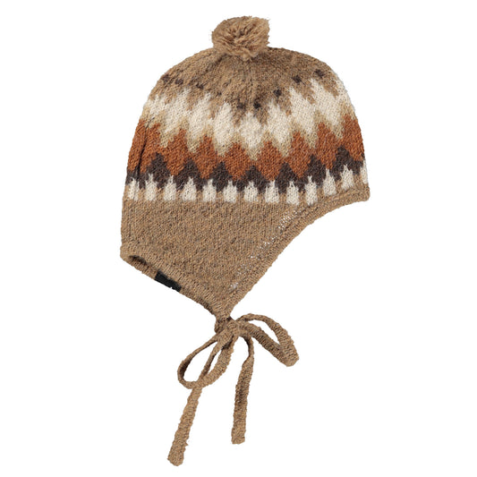 Gorro de Punto con Borla y Estampado Nórdico | MOLO