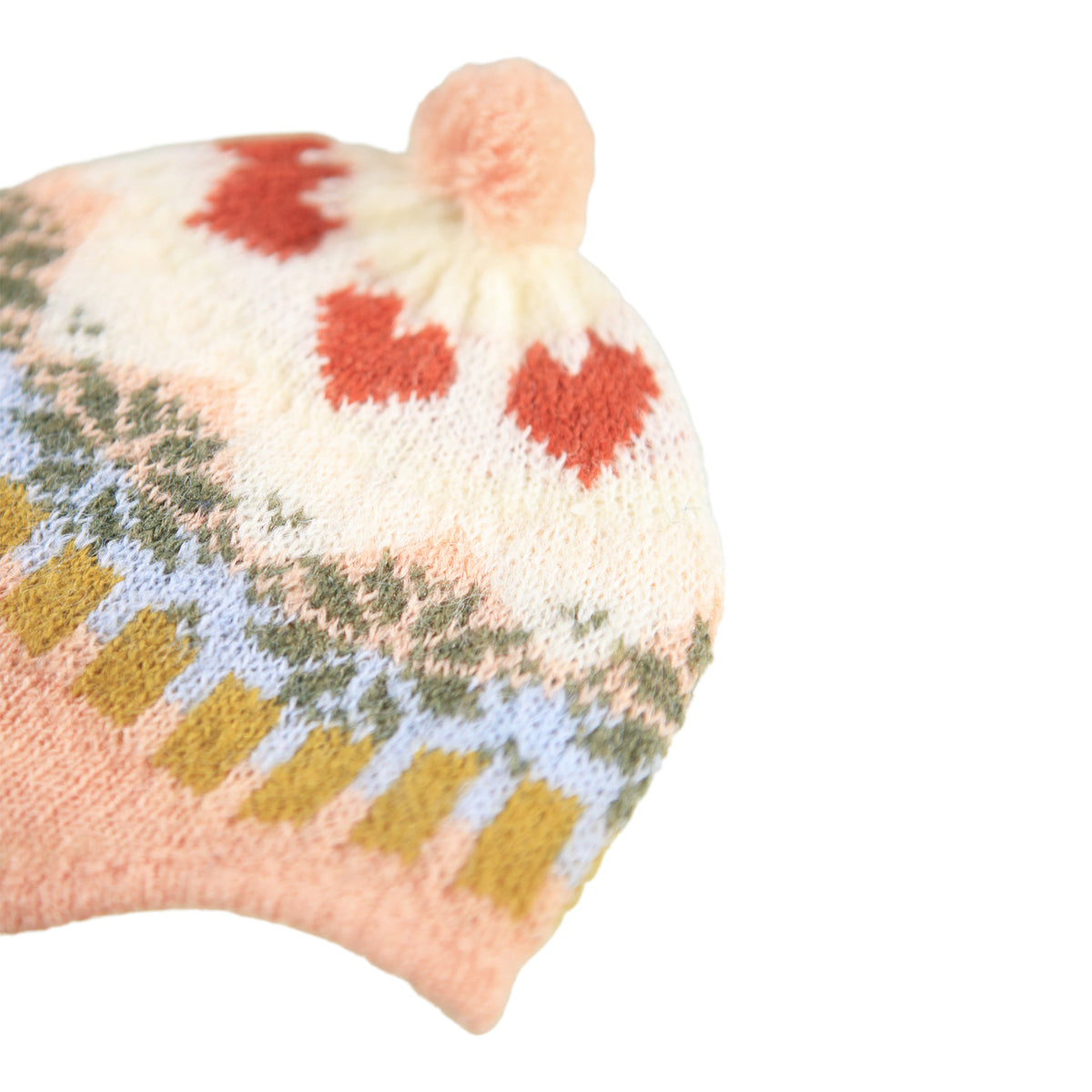 Gorro de punto con corazones – MOLO