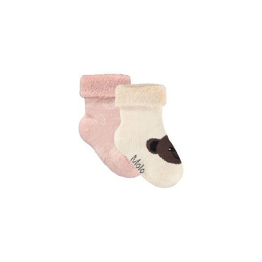 Pack 2 Calcetines Bebé Bear Pink – Molo