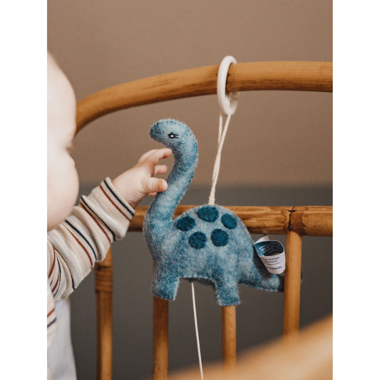 Móvil Musical Dinosaurio "Long Halls" Azul – Gamcha