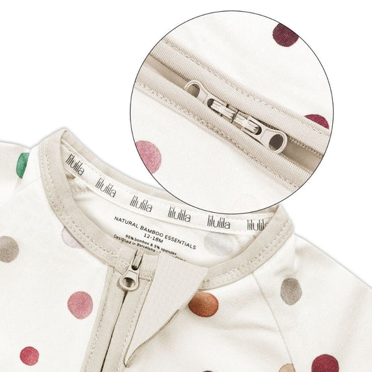 Pijama Zippy Romper de Bambú – Confetti | Lilulila