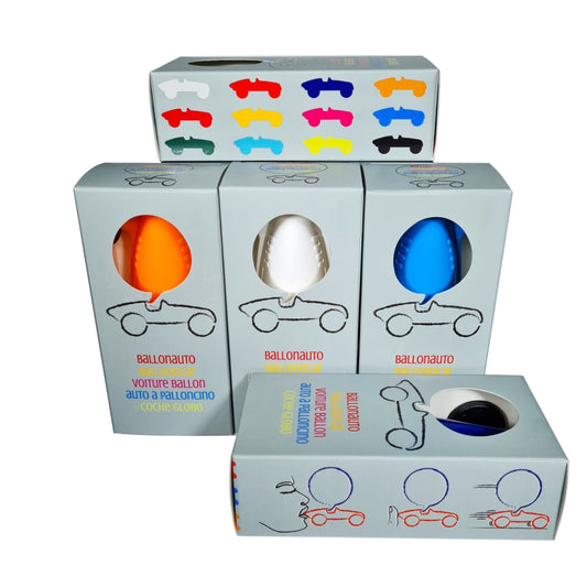 Bass & Bass – Coche con Globo Multicolor