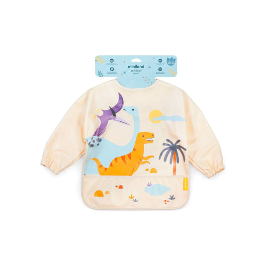 Babero Manga Larga Impermeable – Jurassic | Miniland
