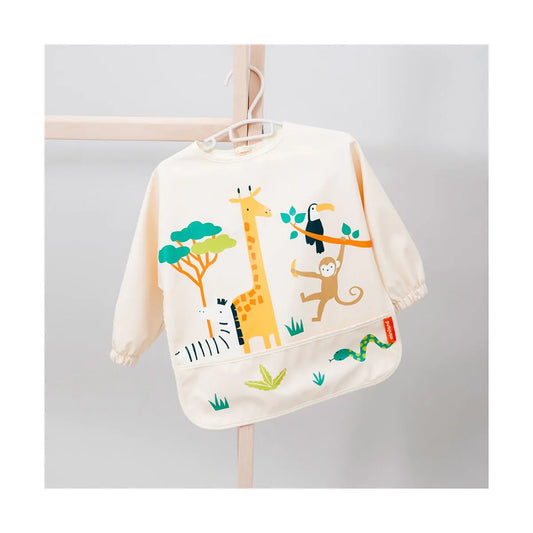 Babero Manga Larga Impermeable – Jungle | Miniland