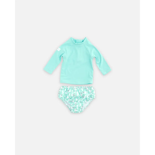 Conjunto baño bebé UPF50+ – Seagull Breeze | Badawii