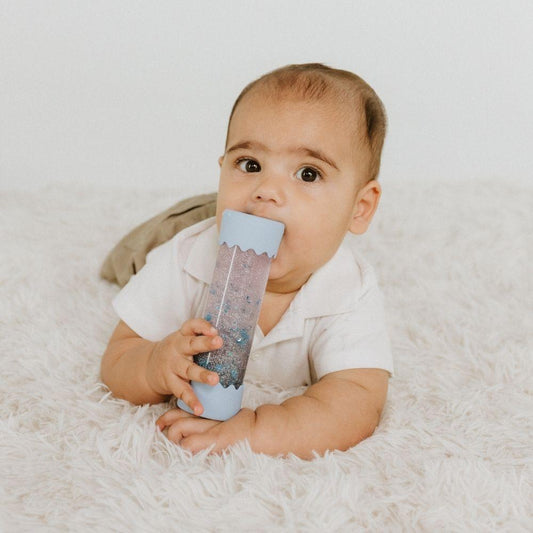 Botella Sensorial Calmante Azul Suave – Jellystone Designs