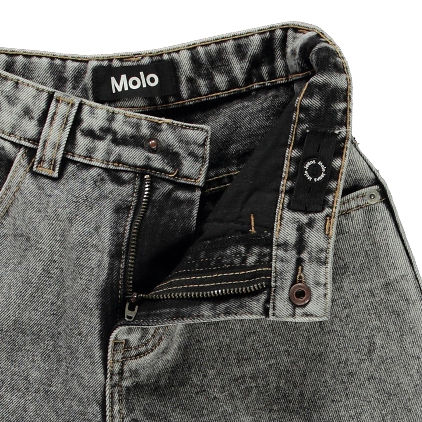 Bermudas Denim “Grey Acid Wash” – Molo