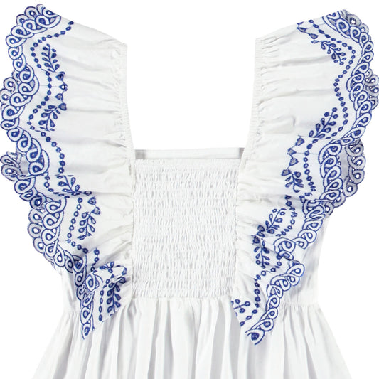 Blusa Bordada “Blue Blossom” – Molo