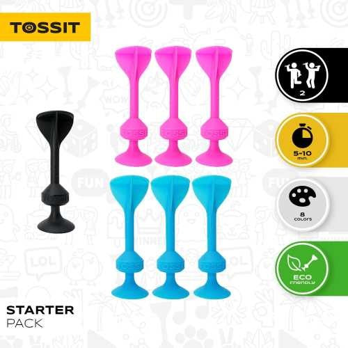 Dardos de Silicona con Ventosa Azul + Rosa (Starter Pack) - Tossit