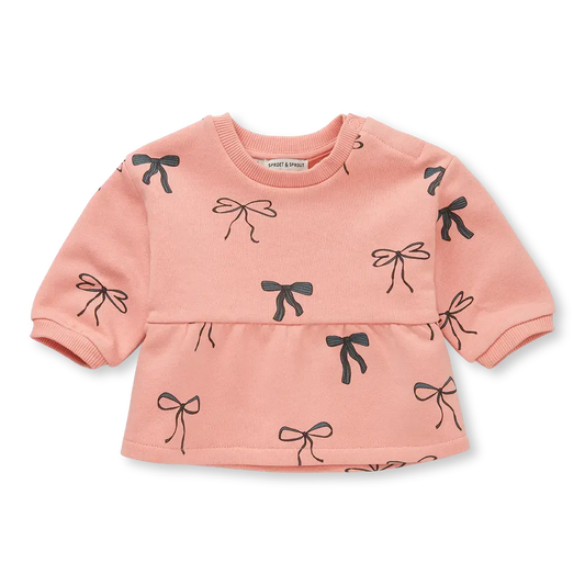 Sudadera Peplum Bebé – Lazos | Sproet & Sprout