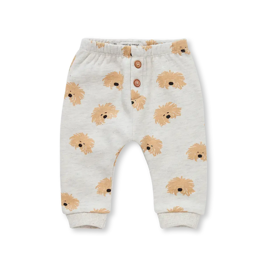 Pantalón Jogger Bebé – Perritos Gris Claro | Sproet & Sprout