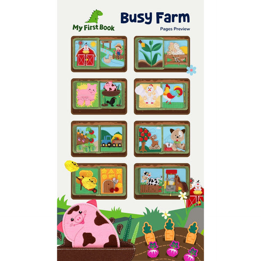 Libro Sensorial Busy Farm + Mochila – My First Book