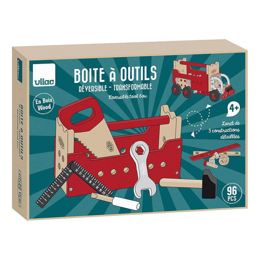 Caja de Herramientas Reversible Vilac (96 pzs.)