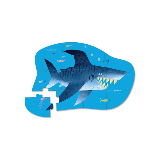Mini Puzzle Crocodile Creek – Tiburón (12 piezas)