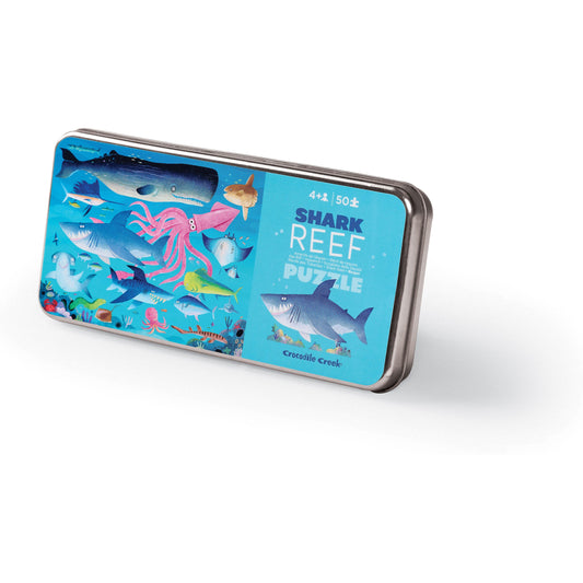 Puzzle en Lata de Metal – El Arrecife de los Tiburones (50 piezas)
