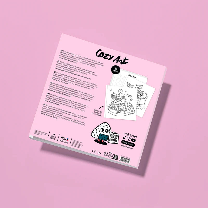 Mini Libro de Colorear “Cozy Art – Kawaii” – OMY