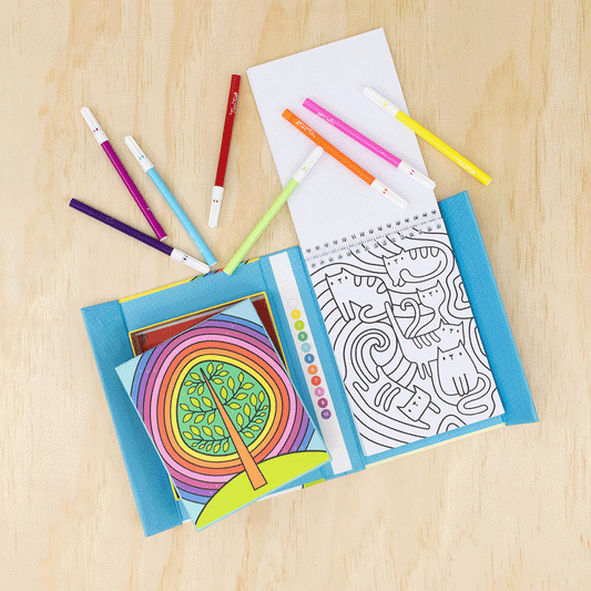 Set de Coloreado por Números – Jardín Arcoíris – Tiger Tribe