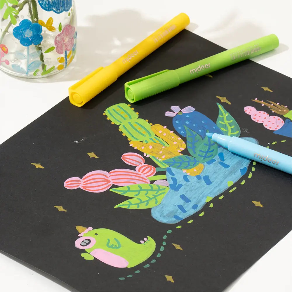 Rotuladores Acrílicos Puntas Ultra-Suave – Mideer (Pack de 12)