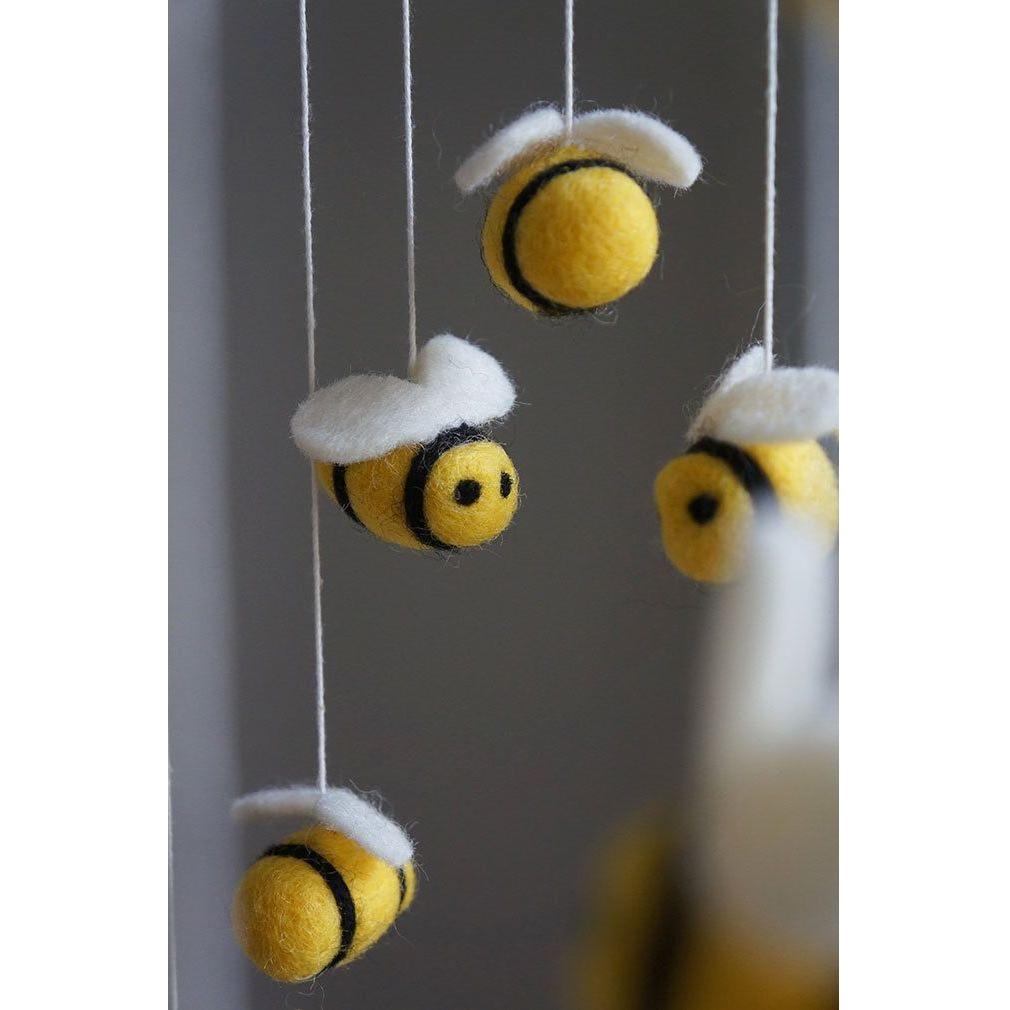 Móvil de Abejas de Fieltro – Gamcha