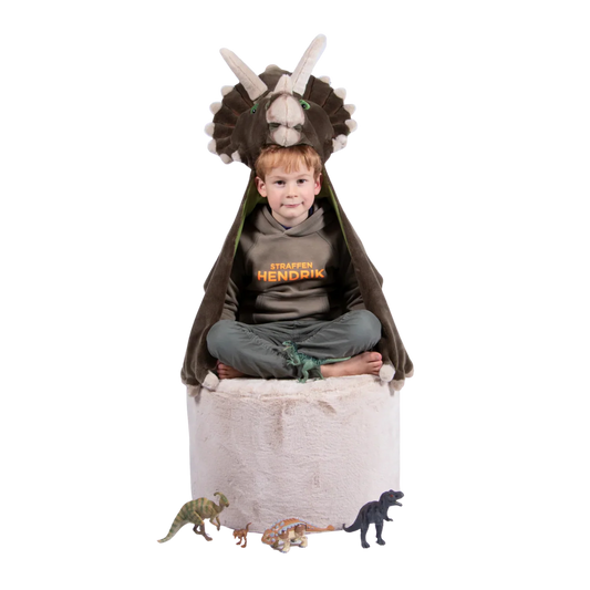 Capa Disfraz Dinosaurio Triceratops – Wild & Soft
