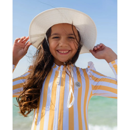 Bañador niña manga larga UPF50+ – Summer Stripes | Badawii