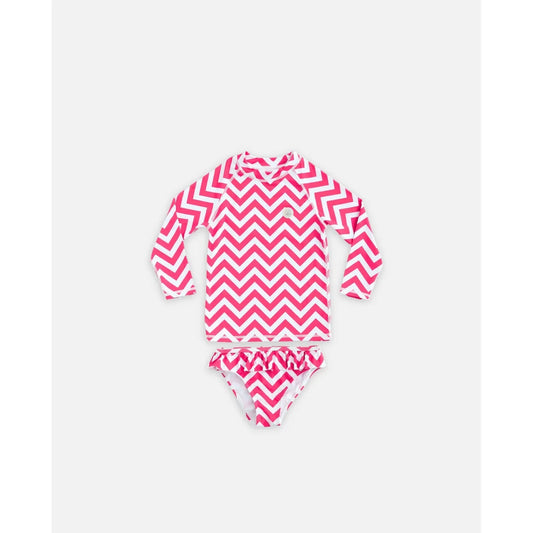 Bañador niña 2 piezas UPF50+ – Zigzag Riviera | Badawii
