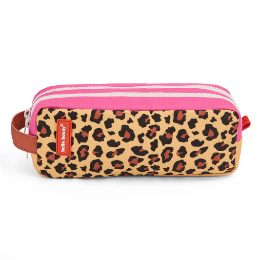 Estuche “Leopard” de Hello Hossy (2 cremalleras)