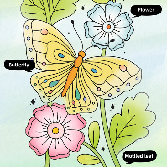 Libro Acuarela de Viaje¨Flores¨Mideer