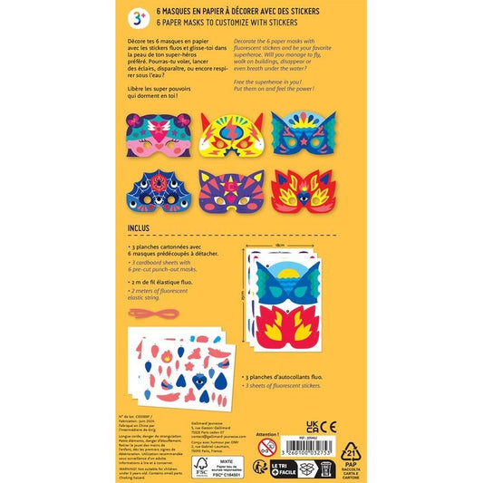 Super Masks – Superhero Masks to Decorate | OMY x Gallimard Jeunesse