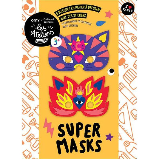 Super Masks – Máscaras de Superhéroes para Decorar | OMY x Gallimard Jeunesse