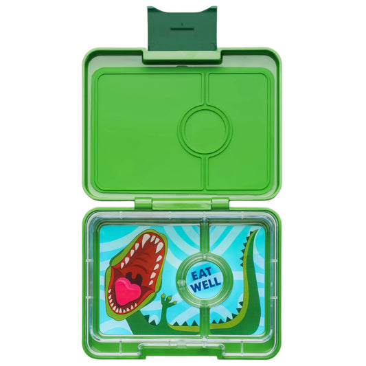 Fiambrera Snack 3C “Jurassic Green + Shark”- Yumbox