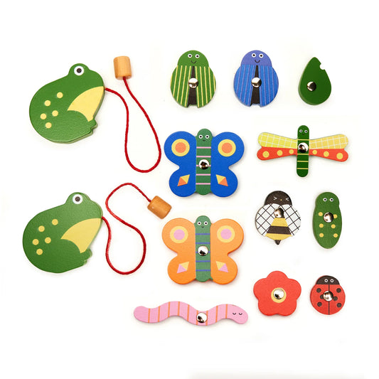 Juego de Pesca de Insectos de Madera – Kidoki