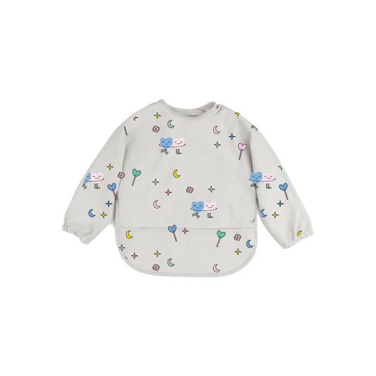 Babero Impermeable con Corazones – The Cotton Cloud