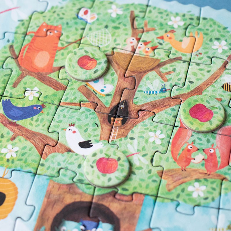 Tiny Puzzle Pommier – Count & Learn | Londji