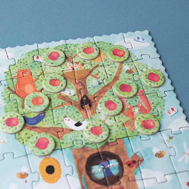 Tiny Puzzle Pommier – Count & Learn | Londji