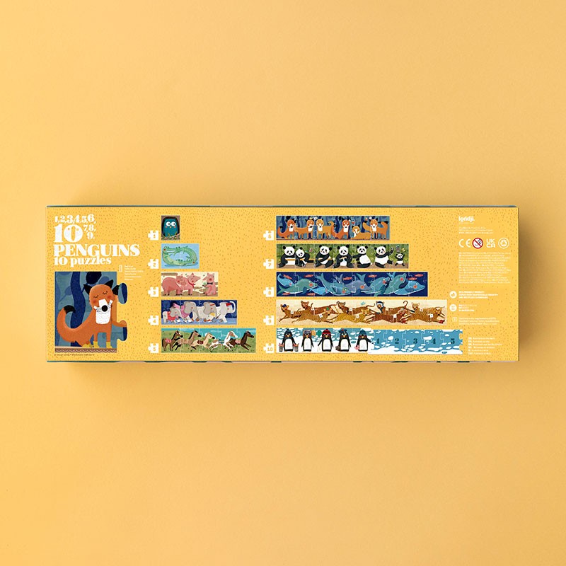 Puzzle Progresivo “10 Penguins” | Londji