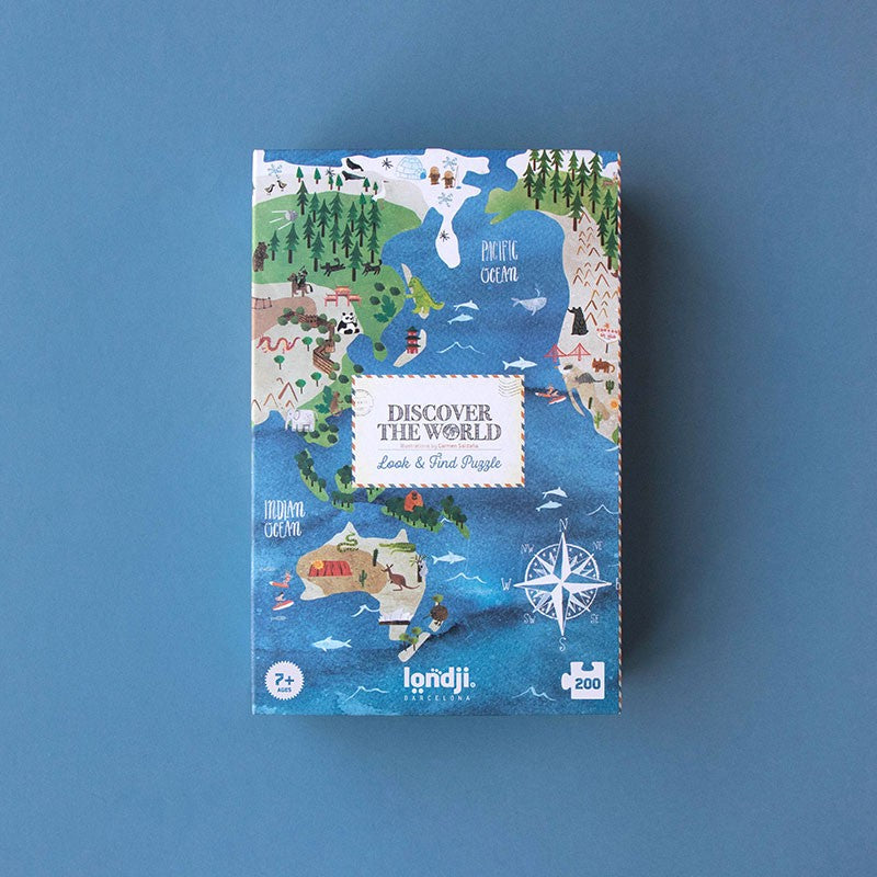 Puzzle “Discover the World” + Juego de Observación | Londji