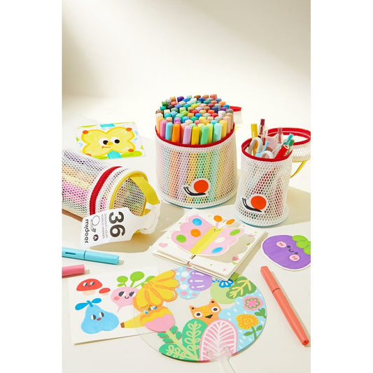 Rotuladores acrílicos Mideer Punta Pincel – Set de 36 colores