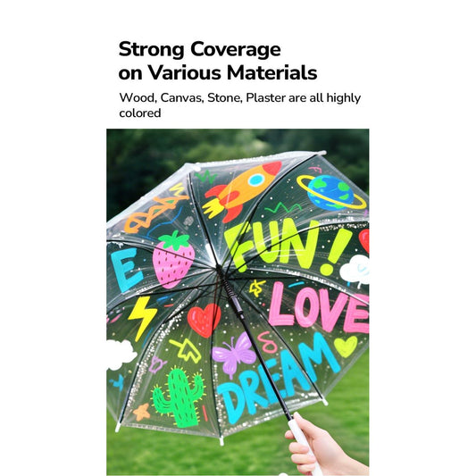 Rotuladores acrílicos doble punta – 16 colores | Mideer