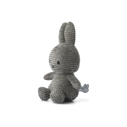 Peluche Miffy ECO Corduroy Gris- 23 cm