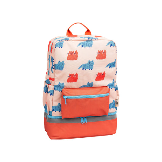 Mochila “Gatos” A4 con termo integrado – The Cotton Cloud