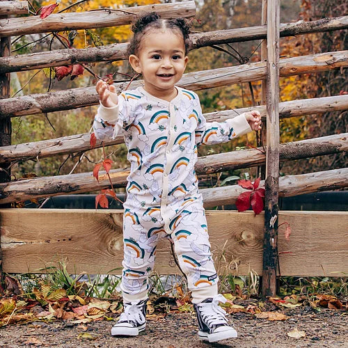 Pijama Enterizo Arcoíris y Palomas | Villervalla