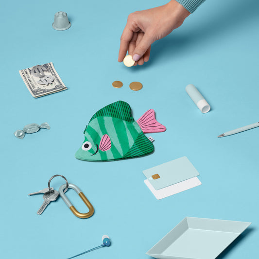 Monedero Moony Fish Green - Don Fisher