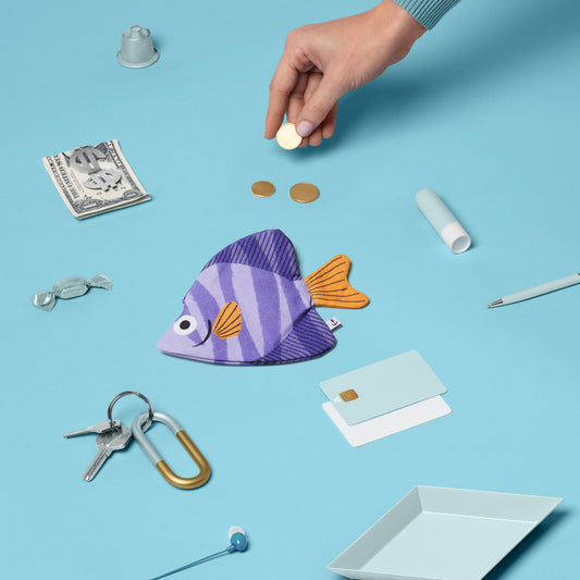 Monedero Moony Fish Lilac - Don Fisher