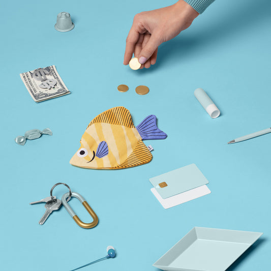 Monedero Moony Fish Yellow - Don Fisher