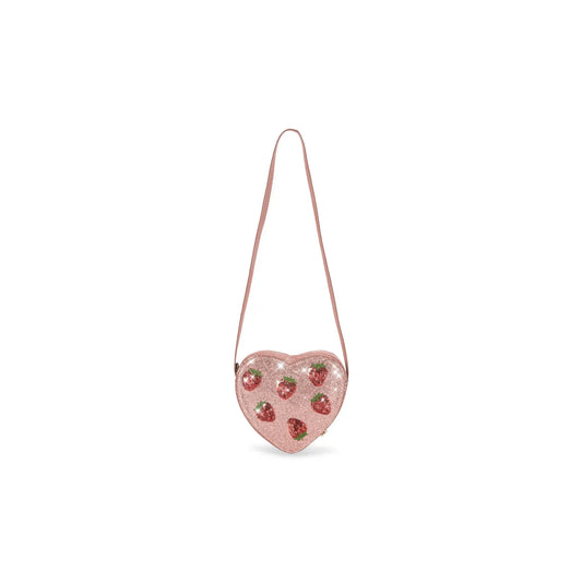 Bolso Corazón “Strawberry Glitter” – Konges Sløjd